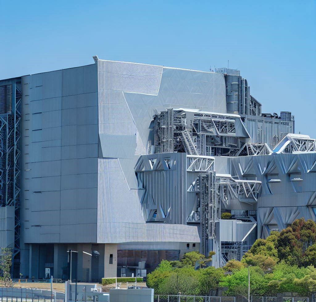 Un edificio de acero que alberga laboratorios de investigación médica