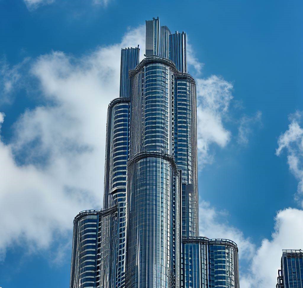 estructuras metálicas en un edificio de gran altura